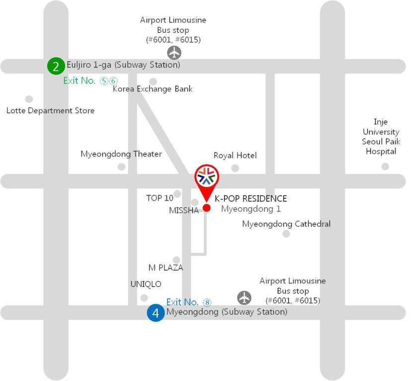 סיאול K-Pop Residence Myeongdong 1 מראה חיצוני תמונה